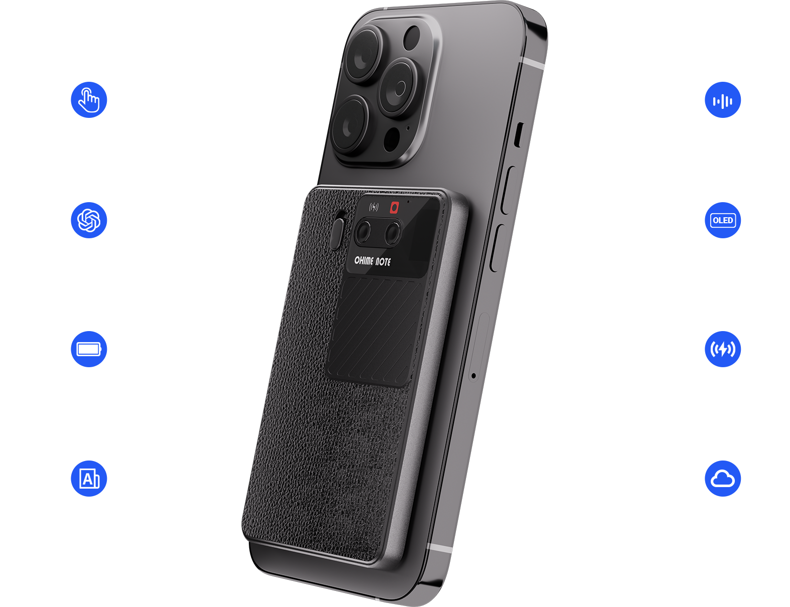Chime Note グレー CHIME NOTE AI Voice Recorder - Free Transcription & AI Summaries